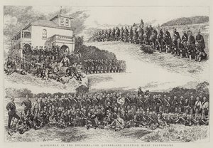 Écossais dans les colonies, les volontaires écossais du Queensland - Alfred Chantrey Corbould
